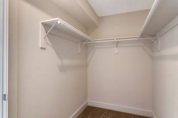 Spacious walk in closets